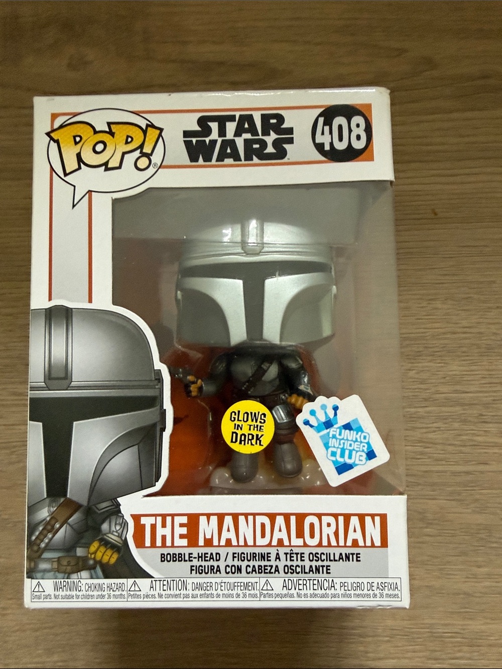 Funko The Mandalorian Pop! Vinyl - Silver Helmet, Brown Outfit